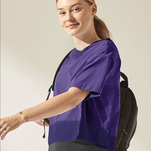 NWT Athleta Zephyr Crop Tee